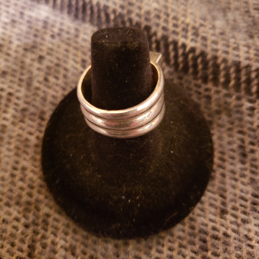 Multi Gemstone Silver Ring - image 4